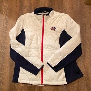 NHL Columbus Blue Jackets Full Zip Puffer Jacket